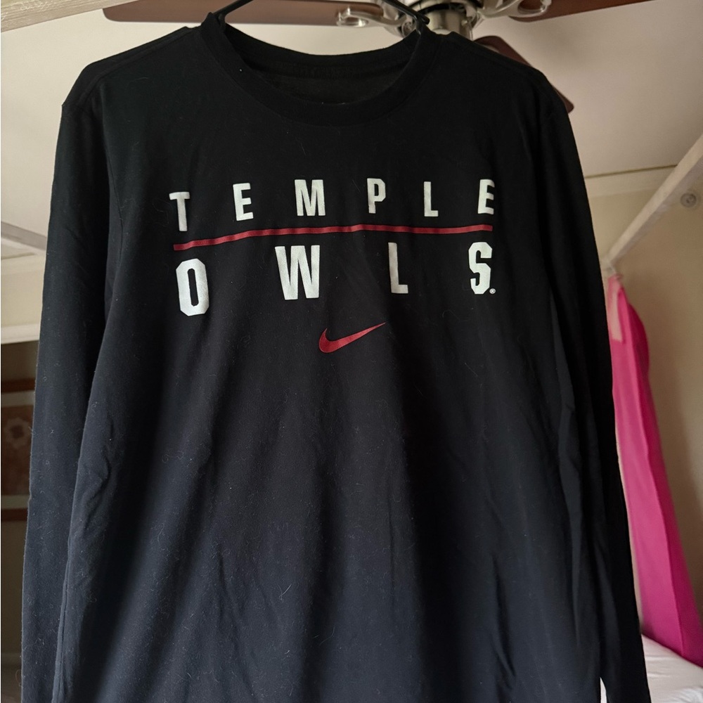 Nike Temple Owls Black Long Sleeve Shirt